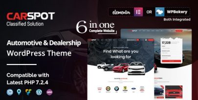 CarSpot v2.4.2 – Dealership WordPress Classified Theme