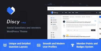 Discy v5.7.2 – Social Questions and Answers WordPress Theme