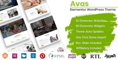 Avas v6.3.8 – Elementor WordPress Theme