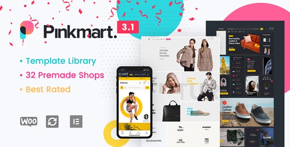 Pinkmart v3.4.1 – AJAX theme for WooCommerce