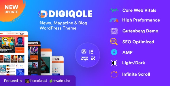 Digiqole v2.1.4 – News Magazine WordPress Theme