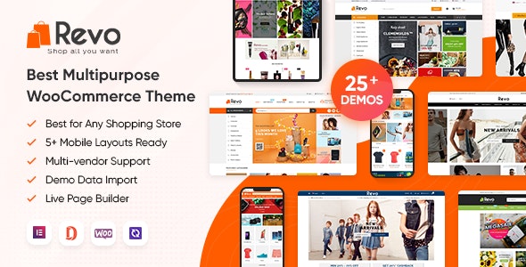 Revo v4.0.25 – Multipurpose Elementor WooCommerce WordPress Theme