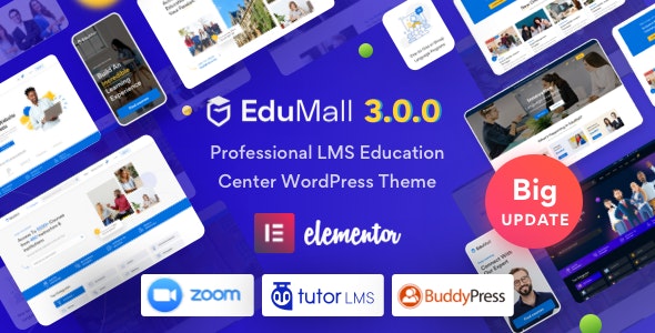 EduMall v4.0 – Professional LMS Education Center WordPress Theme