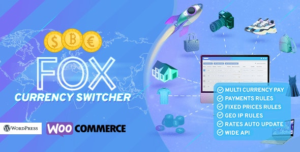 FOX v2.4.1.3 – WooCommerce Currency Switcher Professional – Multi Currency [WOOCS]