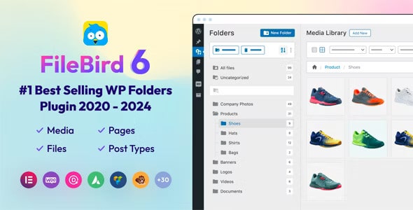 FileBird v6.1.2 – WordPress Media Library Folders