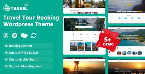Travel WP v2.0.3 – Travel Tour Booking  WordPress Theme