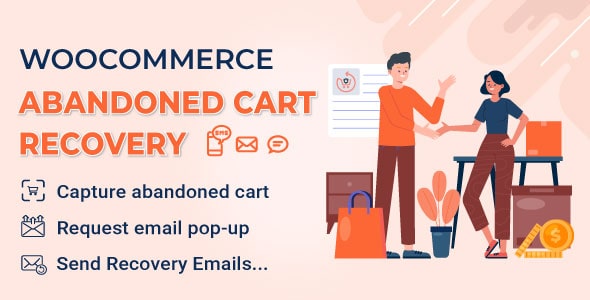 WooCommerce Abandoned Cart Recovery v1.1.4 – Email – SMS – Facebook Messenger