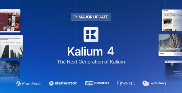 Kalium v3.18.3 – Creative Theme for Professionals