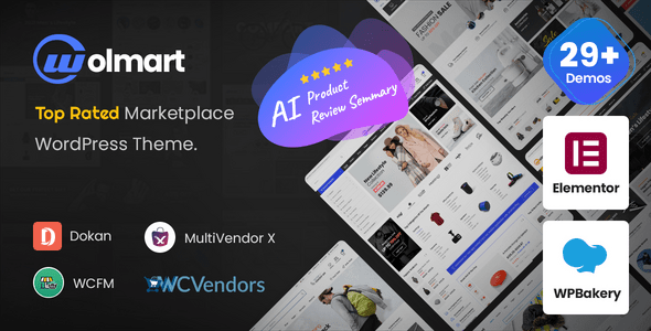Wolmart v1.9.7 | Multi-Vendor Marketplace WooCommerce Theme
