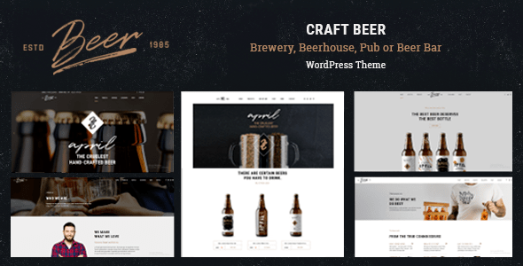 Craft Beer v1.4.3 – Brewery or Pub WordPress Theme