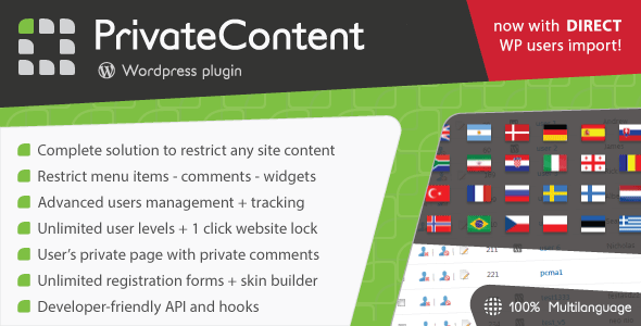 PrivateContent v8.10.3 (+Addons) – Multilevel Content Plugin