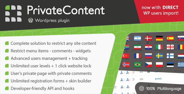 PrivateContent v8.11.3 (+Addons) – Multilevel Content Plugin