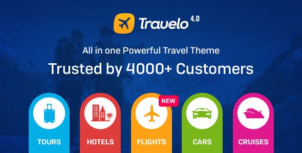 Travelo v4.2.4 -­ Travel/Tour Booking Responsive WordPress Theme