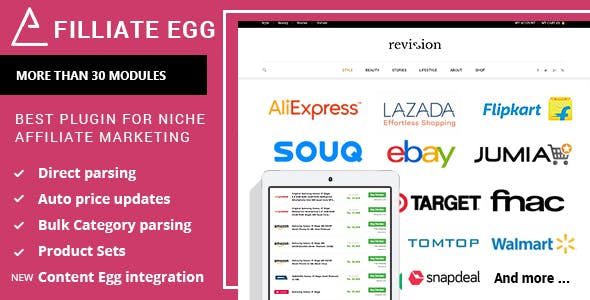Affiliate Egg Pro v10.4.0 – Niche Affiliate Marketing WordPress Plugin