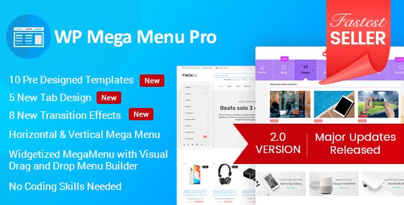 WP Mega Menu Pro v2.1.7 – Responsive Mega Menu Plugin for WordPress
