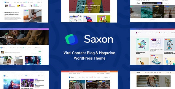 Saxon v1.8.3 – Viral Content Blog & Magazine Marketing WordPress Theme
