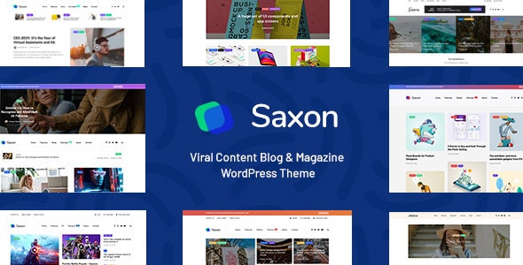 Saxon v1.9.2 – Viral Content Blog & Magazine Marketing WordPress Theme