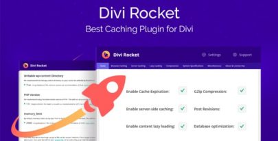 Divi Rocket v1.0.49 – Best Caching Plugin for Divi