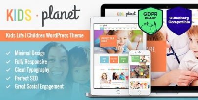Kids Planet v2.2.8 – A Multipurpose Children WordPress Theme for Kindergarten and Playgroup