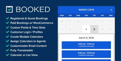 Booked v2.3.5 – Appointment Booking for WordPress