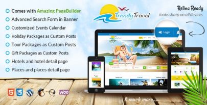 Trendy Travel v5.9 – Tourism Agency & Travel WordPress Theme