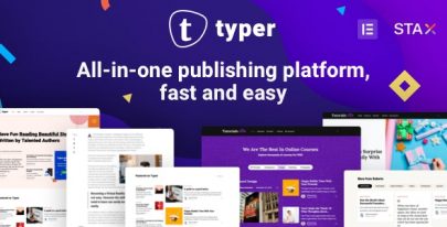 Typer v1.11.0 – Amazing Blog and Multi Author Publishing Theme