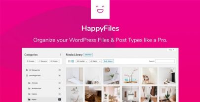 HappyFiles Pro v1.8.3 – Organize your WordPress Media Files & Post Types like a Pro