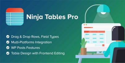 Ninja Tables Pro v4.2.1 – The Fastest and Most Diverse WP DataTables Plugin