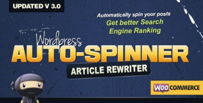 WordPress Auto Spinner v3.9.0 – Articles Rewriter