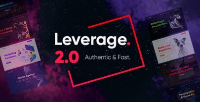 Leverage v2.2.2 – Creative Agency & Portfolio WordPress Theme