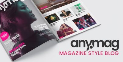 Anymag v2.6.3 – Magazine Style WordPress Blog