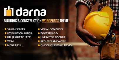 Darna v1.3.1 – Building & Construction WordPress Theme