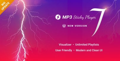 MP3 Sticky Player v7.2 – WordPress Plugin