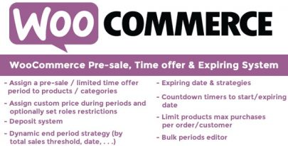 WooCommerce Pre-sale, Time offer & Expiring System v10.4