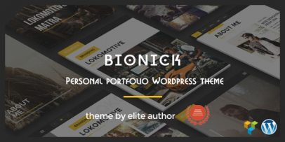 Bionick v6.3 – Personal Portfolio WordPress Theme