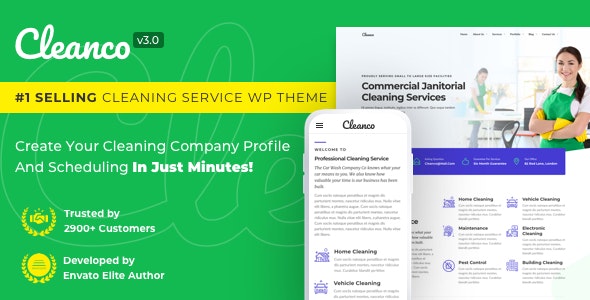 Cleanco 3.2.4 – Cleaning Service Company WordPress Theme