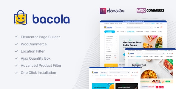 Bacola v1.1.7 – Grocery Store and Food eCommerce Theme