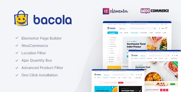 Bacola v1.4.1 – Grocery Store and Food eCommerce Theme