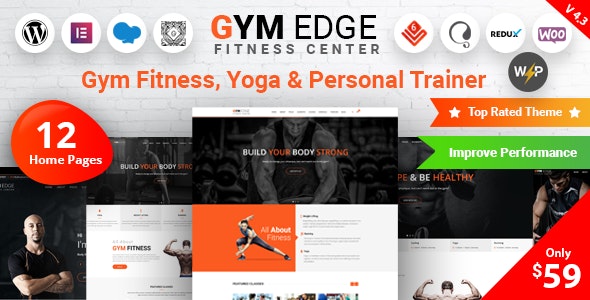 Gym Edge v4.2.7 – Fitness WordPress Theme