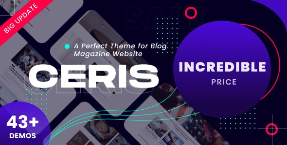 Ceris v3.9.1 – Ecommerce Magazine WordPress Theme
