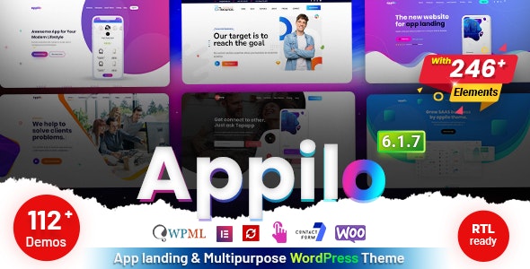 Appilo v6.2.6 – App Landing Page WordPress Theme