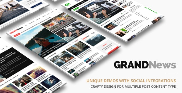 Grand News v3.4.3 | Magazine Newspaper WordPress