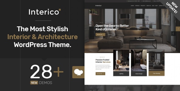 Interico v1.1.6 – Interior Design & Architecture WordPress Theme