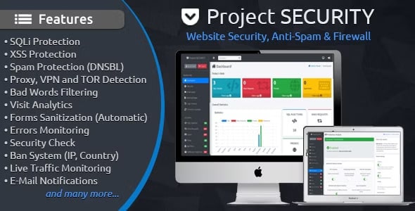 Project SECURITY v5.0.5 – Website Security, Anti-Spam & Firewall