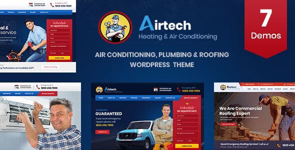 Airtech v3.5 – Plumber HVAC and Repair theme