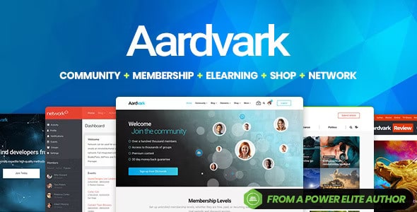 Aardvark v4.51 – Community, Membership, BuddyPress Theme