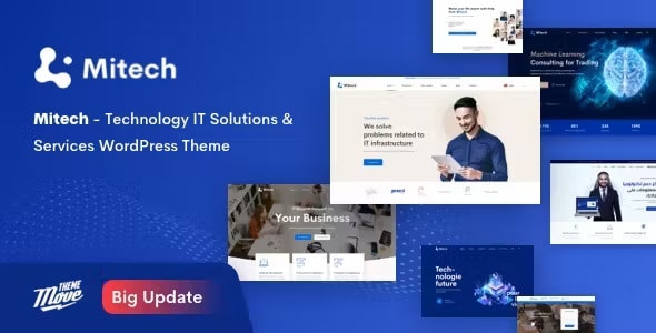 Mitech v2.0.3 – Technology IT Solutions & Services WordPress Theme