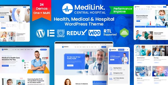 Medilink v2.0.6 – Health & Medical WordPress Theme