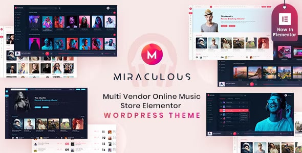 Miraculous v2.0.4 – Multi Vendor Online Music Store Elementor WordPress Theme