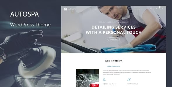 Auto Spa v3.3 – Car Wash WordPress Theme